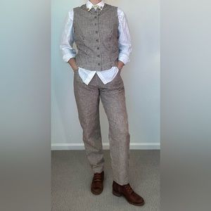 Vintage Pine Cove Authentic Dry Goods Shepherd Check Vest Sz 10 & Pants Sz 6 Set